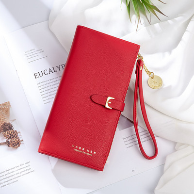 Portofel de dama din piele model nou cu maner