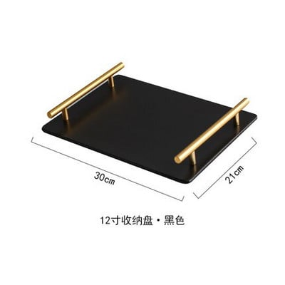 Auksinės marmurinės tekstūros padėklai Dekoratyvinės glazūruotos keramikos lėkštės Odos priežiūrai papuošalams laikymo lėkštės tualetinis staliukas vonios kambario padėklas