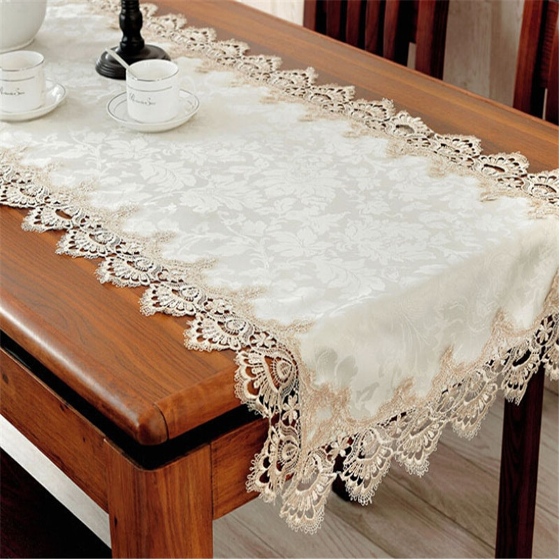 Față de masă europeană jacquard fierbinte Fețe de masă dreptunghiulare clasice pentru evenimente Huse pentru scaune pentru masă din dantelă față de masă pentru masă