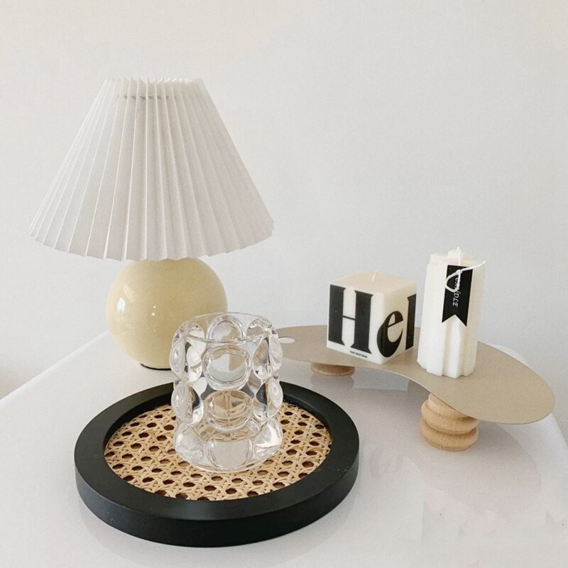 Tavă de depozitare bijuterii cosmetice țesute din ratan, cafea, ceai, desert, accesorii foto, ornament, tavă pentru chei, raft de depozitare pentru aromoterapie