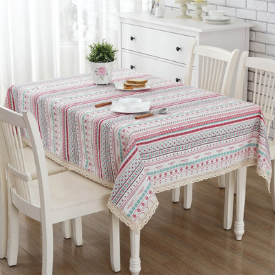 Boho obrus, bavlnený ľanový obrus, kuchynský obrus, bytové dekorácie, etnické čipkované obrusy, geometrické obrusy, exotický prikrývka