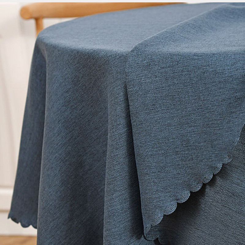Okrugli stolnjak Kaki navlaka za stol Pamučno platno Stolnjak za hotelski banket Rođendanska zabava Dekoracija stolova