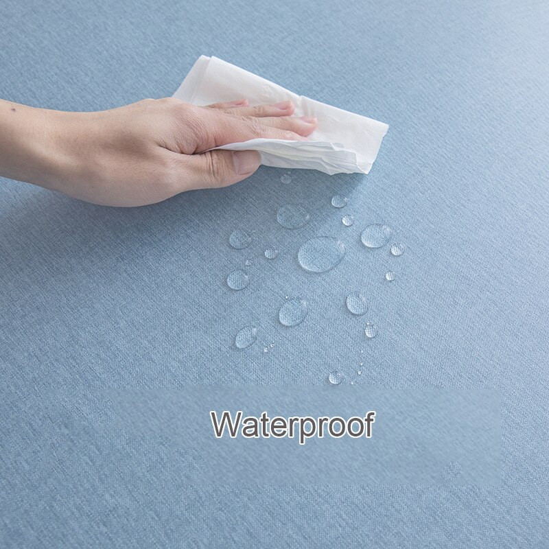 Neperšlampama staltiesė Šiaurės šalių medvilninė ir lininė staltiesė Japoniško stiliaus vienspalvė staltiesė valgomojo stalui Kavos staliukas