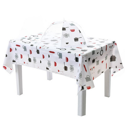 1vnt plastikinis PVC stačiakampis tinklelis, spausdinta staltiesė, atspari vandeniui, alyvai atspari virtuvės valgomojo stalo dangos kilimėlis, apsaugantis nuo užsiteršimo