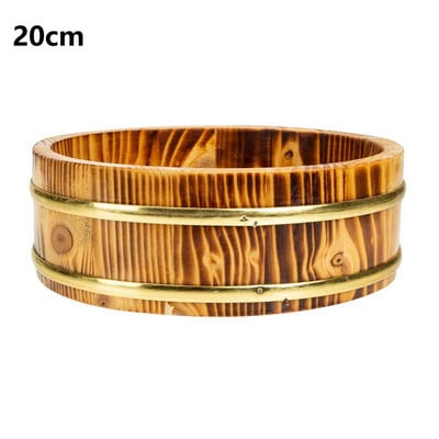 Riisi sushikauss puidust vanni ämber segamine Oke Hangiri puidust jaapani kast väike serveerimiskonteiner pesukausside valmistamine tünn