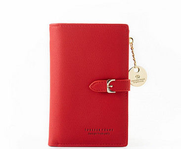 Portofel de dama din piele ecologica - cu inchidere metalica