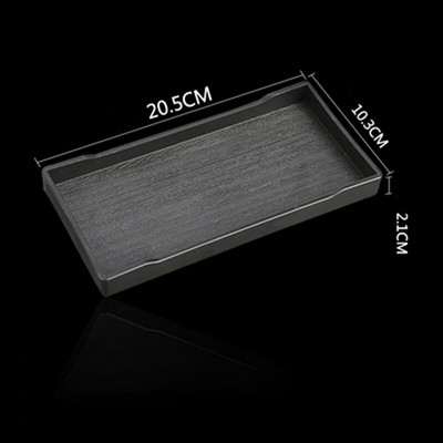 Crno-bijela pravokutna hotelska melaminska ladica Šalica za vodu Posuda za čaj Kreativne plastične ladice za odlaganje za pranje soba