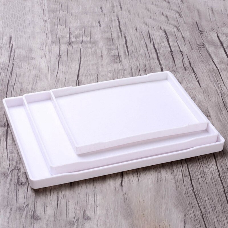 Crno-bijela pravokutna hotelska melaminska ladica Šalica za vodu Posuda za čaj Kreativne plastične ladice za odlaganje za pranje soba