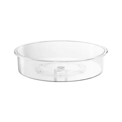Organizator de dulap cu rotație 360 de 9 inch Raft de depozitare pentru produse cosmetice pentru băuturi mirodenii PET Placă turnantă transparentă pentru bucătărie, baie, acasă