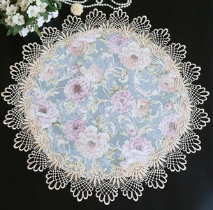 HOT prun bossom trandafir flori satin brodat acoperire de masă pânză prosop față de masă Crăciun nuntă decor petrecere acasă