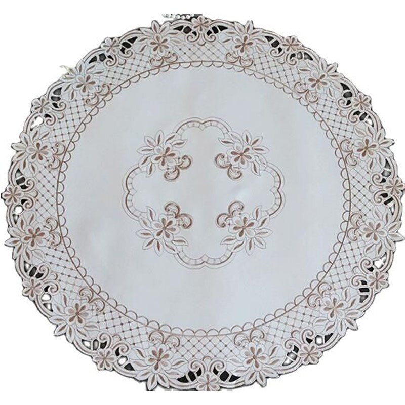 HOT prun bossom trandafir flori satin brodat acoperire de masă pânză prosop față de masă Crăciun nuntă decor petrecere acasă