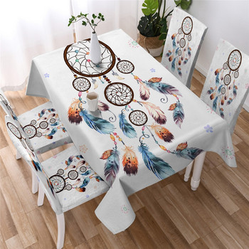 BeddingOutlet Dreamcatcher Αδιάβροχο τραπεζομάντιλο Λειτουργικό λουλουδάτο τραπεζομάντιλο για Picnic Party Mandala Bohemian τραπεζομάντιλα