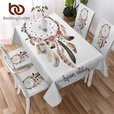 BeddingOutlet Dreamcatcher vízálló terítő Funkcionális virágos terítő piknik partihoz Mandala Bohém terítők