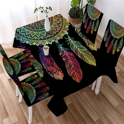 BeddingOutlet Dreamcatcher vízálló terítő Funkcionális virágos terítő piknik partihoz Mandala Bohém terítők