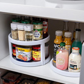 1/2 pakopos 360 besisukanti virtuvės laikymo lentyna, pasukamas pakopinis virtuvės prieskonių laikiklis spintelėms sandėliuko neslidi laikymo lėkštė