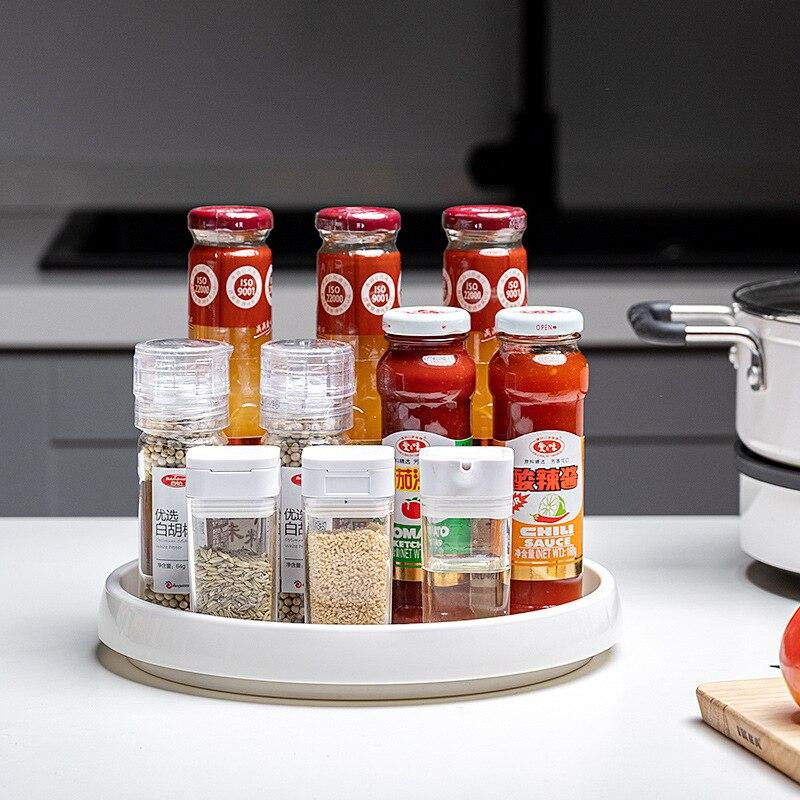 1/2 pakopos 360 besisukanti virtuvės laikymo lentyna, pasukamas pakopinis virtuvės prieskonių laikiklis spintelėms sandėliuko neslidi laikymo lėkštė