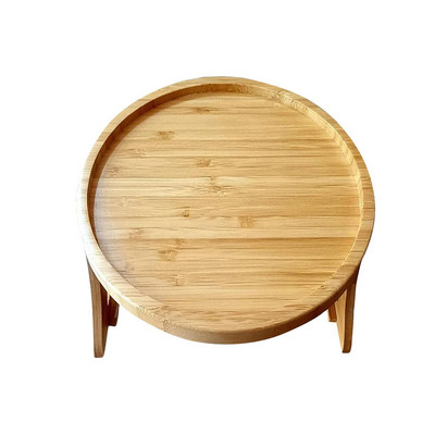 Patvarus ir nešiojamas bambuko sofos padėklas sofos rankenos spaustuko dėklas Sulankstomas sofos padėklas Bambuko sofos padėklas stalo laikiklis puodeliams nuotolinio valdymo pultas