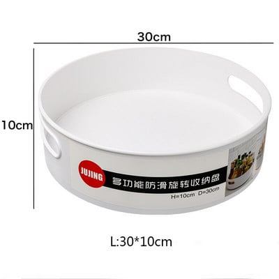 2021 NAUJAS Virtuvės maisto laikymo konteineris Plastikinis 360 rotacinis laikymo stovas Daugiafunkcis neslystantis laikymo padėklas