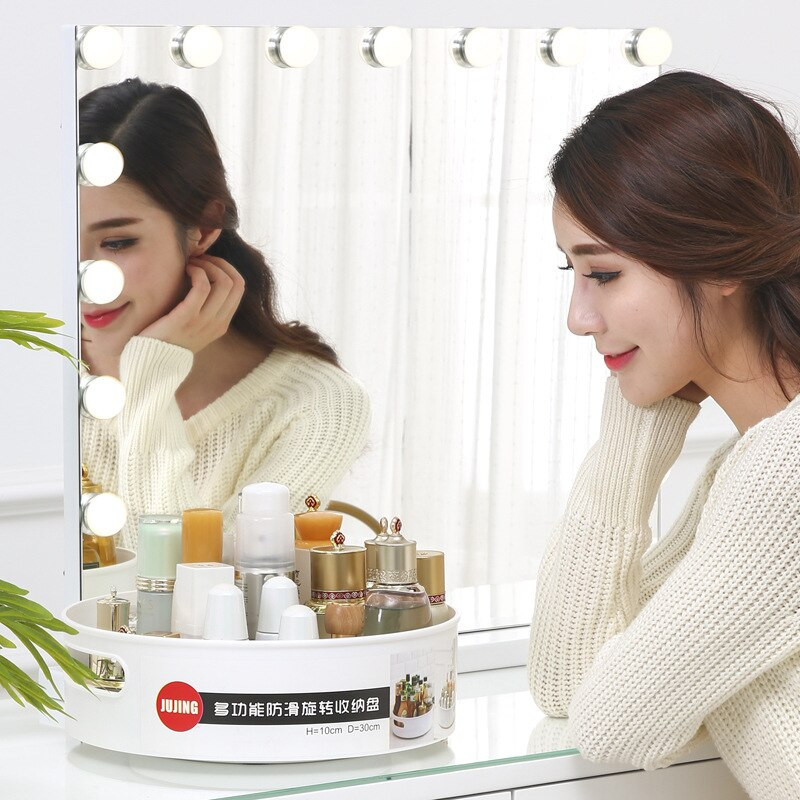 2021 NAUJAS Virtuvės maisto laikymo konteineris Plastikinis 360 rotacinis laikymo stovas Daugiafunkcis neslystantis laikymo padėklas