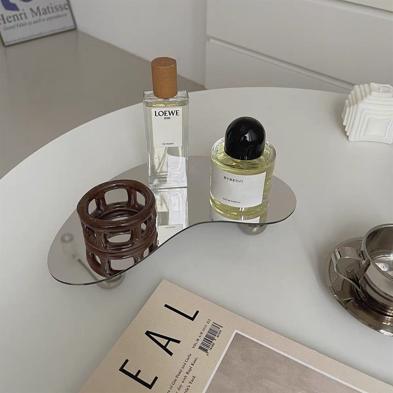 Nordijski akrilni ukrasi za aromaterapiju Pladanj za pohranu Kreativna nepravilna parfemska svijeća Pladanj za nakit Stolni organizator za kozmetiku