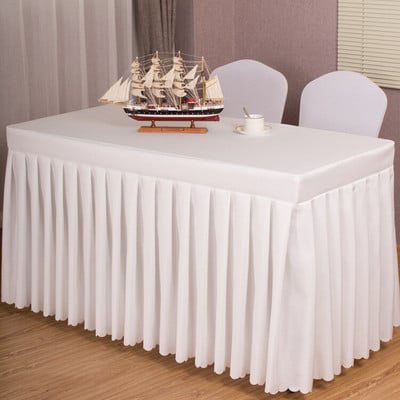 Sada obrusov do zasadacích miestností, hotel, školenie, kancelária, výstava, aktivita, obdĺžniková sukňa na stôl, prihlásiť sa, obrus na mieru