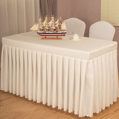 Sada obrusov do zasadacích miestností, hotel, školenie, kancelária, výstava, aktivita, obdĺžniková sukňa na stôl, prihlásiť sa, obrus na mieru