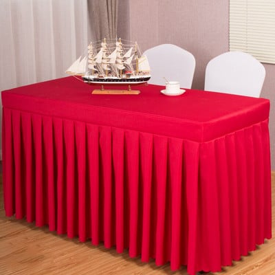 Sada obrusov do zasadacích miestností, hotel, školenie, kancelária, výstava, aktivita, obdĺžniková sukňa na stôl, prihlásiť sa, obrus na mieru