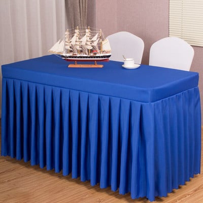 Sada obrusov do zasadacích miestností, hotel, školenie, kancelária, výstava, aktivita, obdĺžniková sukňa na stôl, prihlásiť sa, obrus na mieru