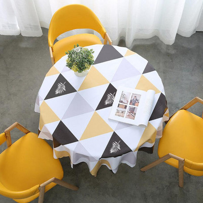 Moderan stil Vodootporan, otporan na ulja, otporan na opekotine, bez pranja Hotelski restoran Okrugli oblik Kuhinjski stolnjak F8463