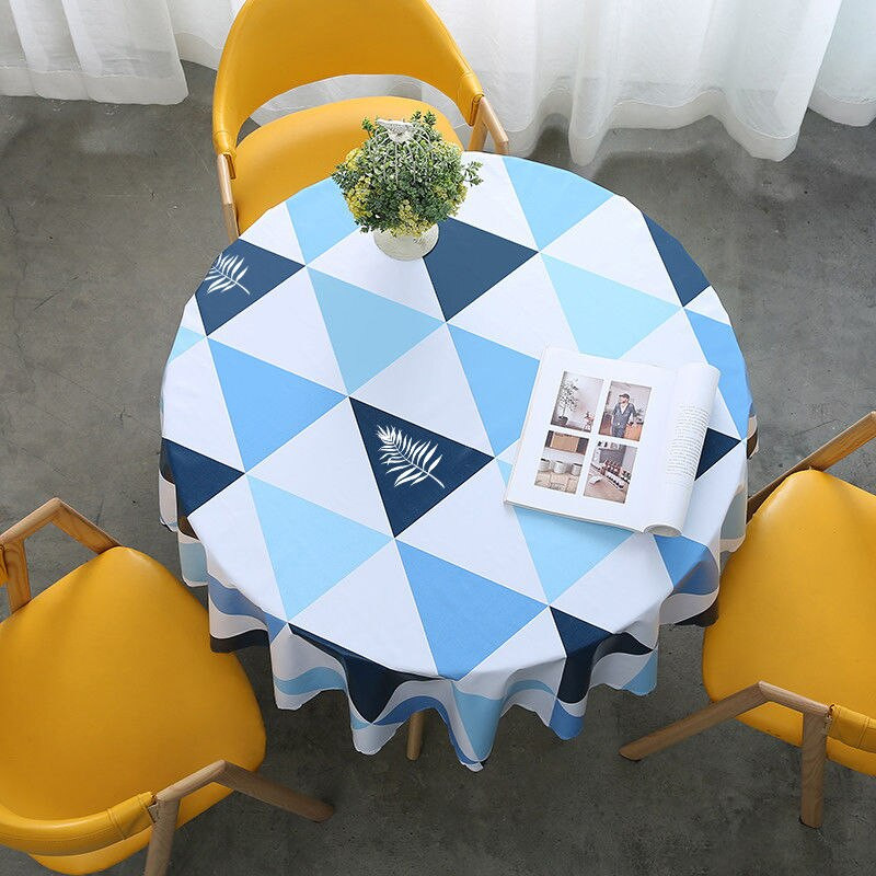 Moderan stil Vodootporan, otporan na ulja, otporan na opekotine, bez pranja Hotelski restoran Okrugli oblik Kuhinjski stolnjak F8463