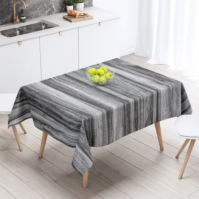 Vintažinio medžio grūdų 3D rašto staltiesė, stora plaunama poliesterio dulkėms atspari stačiakampė staltiesė