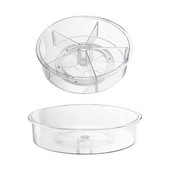 1 bucată 9/12 inch plată rotativă pentru organizare și containere de depozitare pentru dulap, cămară, frigider, blat, condimente de bucătărie