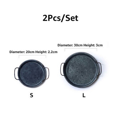 Europietiška retro metalinė lėkštė su rankenomis Rankų darbo apvali kaltinė vintažinė duonos padėklas Namų puošmena Sodo restoranas