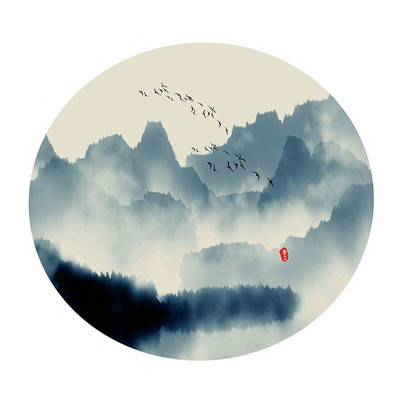 Okrúhly elastický obrus, vodotesný, protišmykový obrus s digitálnou potlačou 3D vzorov