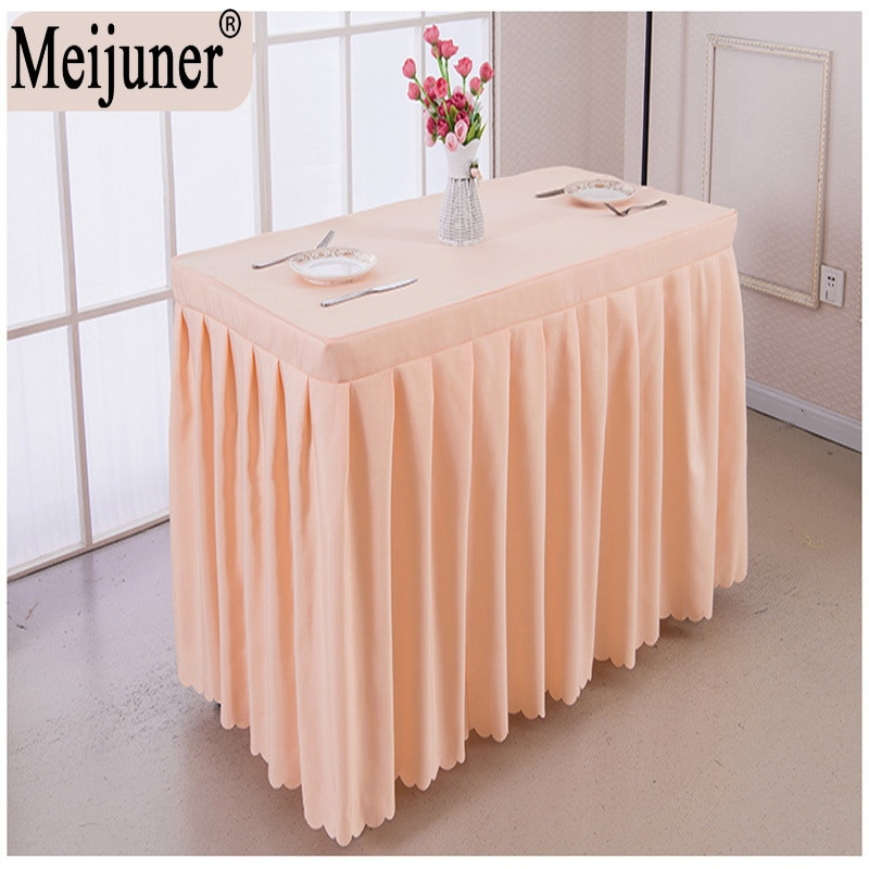 Meijuner 2021 Hot Hotel konferenciaterem asztali szoknya poliészter esküvői bankett asztalterítő otthoni terítő