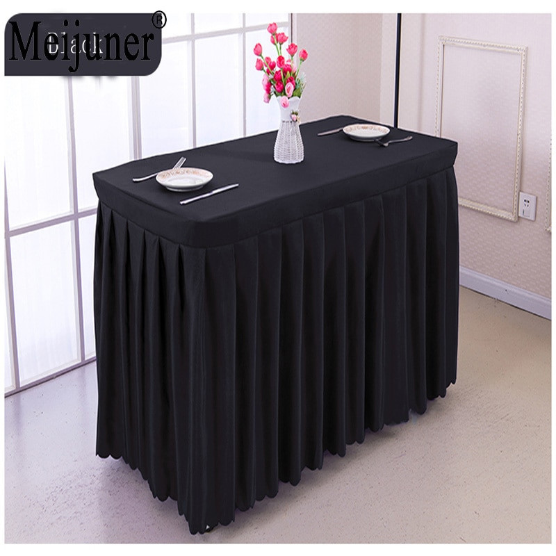 Meijuner 2021 Hot Hotel konferenciaterem asztali szoknya poliészter esküvői bankett asztalterítő otthoni terítő