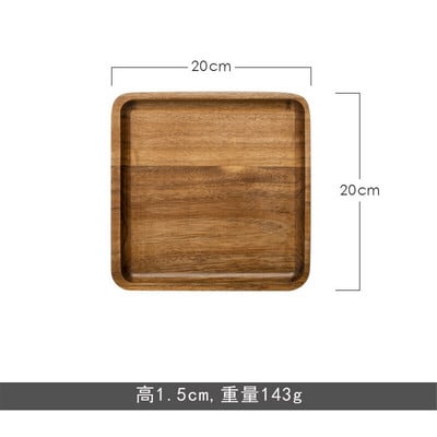 Fatálca Japán stílusú konyhai tárolótálcák elhelyezhetők Steak Gyümölcs Snack Kávétál Tea Torta Könnyen tisztítható