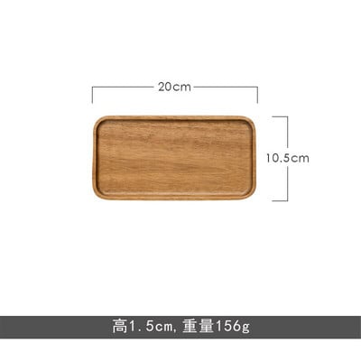 Fatálca Japán stílusú konyhai tárolótálcák elhelyezhetők Steak Gyümölcs Snack Kávétál Tea Torta Könnyen tisztítható