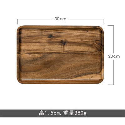 Fatálca Japán stílusú konyhai tárolótálcák elhelyezhetők Steak Gyümölcs Snack Kávétál Tea Torta Könnyen tisztítható