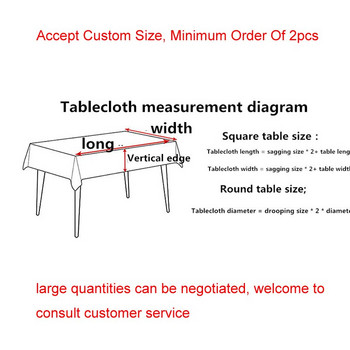 Покривка за маса Правоъгълна кърпа за сватбено тържество Декорация Бяла покривка Покривки за дома Декорация на събитие за рожден ден