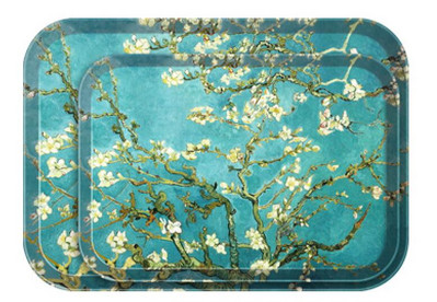 2db kiváló minőségű skandináv stílusú melamin tálaló, biztonságos gyorsétterem tálca, téglalap alakú tálalótál és tányérok, 12 hüvelykes