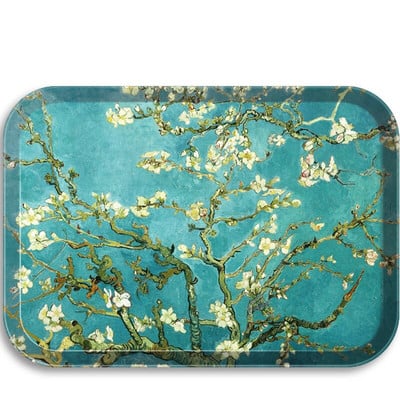 2db kiváló minőségű skandináv stílusú melamin tálaló, biztonságos gyorsétterem tálca, téglalap alakú tálalótál és tányérok, 12 hüvelykes