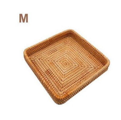 Rattan buitinis stalinis arbatos padėklas vaisių duonos krepšelis nešiojamas vaisių dubuo viešbučio padėklas rankšluosčių krepšelis specialios