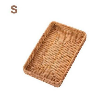 Rattan buitinis stalinis arbatos padėklas vaisių duonos krepšelis nešiojamas vaisių dubuo viešbučio padėklas rankšluosčių krepšelis specialios