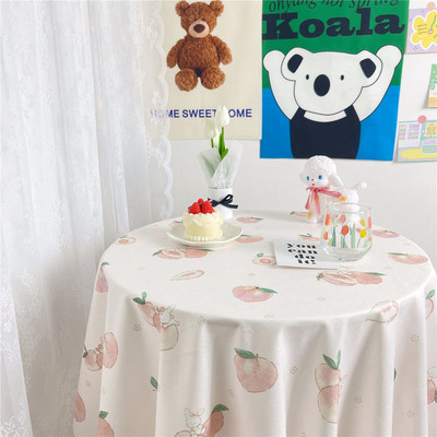 Față de masă florală retro Flanelet Home Față de masă de cafea pentru pernă rotundă de masă pătrată dormitor față de masă