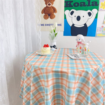 Față de masă florală retro Flanelet Home Față de masă de cafea pentru pernă rotundă de masă pătrată dormitor față de masă