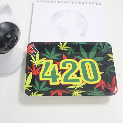 Zásobník na tabak 180*125MM Nástroje na balenie cigariet Bylinkové doplnky na fajčenie Úložný tanier 10 ks