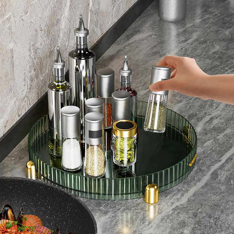 Daugiafunkcinis besisukantis prieskonių laikiklis virtuvės prieskonių lentynėlė patefonas laikymo dėžutė virtuvės prieskonių laikiklis spintelėms sandėliukas