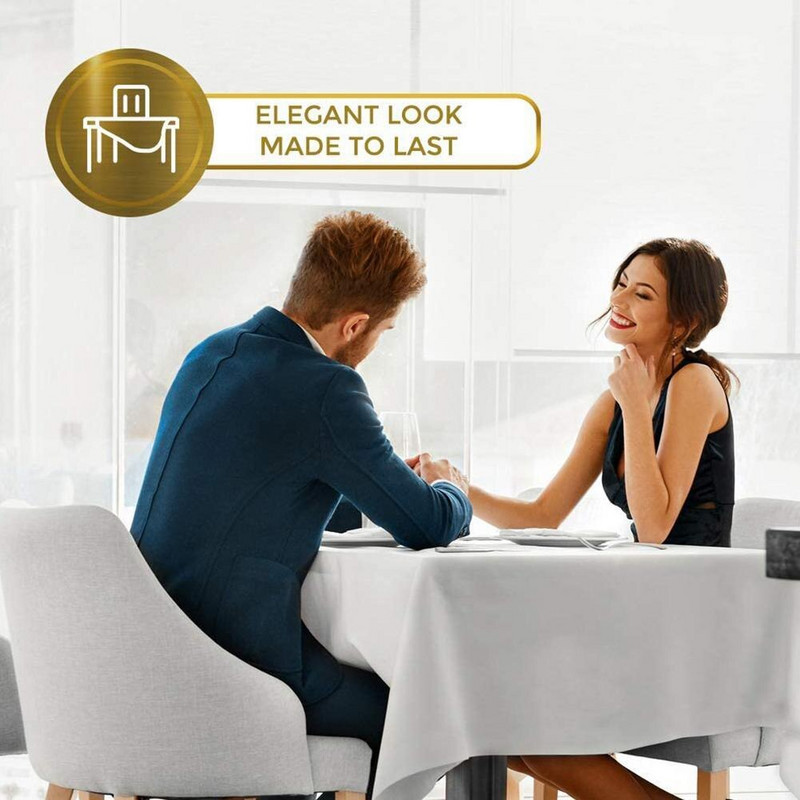 Față de masă din pânză albă pentru acoperire pentru petrecere Față de masă supradimensionată pentru tribună Decor pentru casă Banchet de nuntă Îmbrăcăminte de hotel Decor acasă