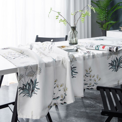 Față de masă imprimată impermeabilă, dreptunghiulară, pentru sufragerie, bucătărie, cârpă de masă, rezistentă la praf, ornament pentru acasă, mantel, masă, tapete de Crăciun